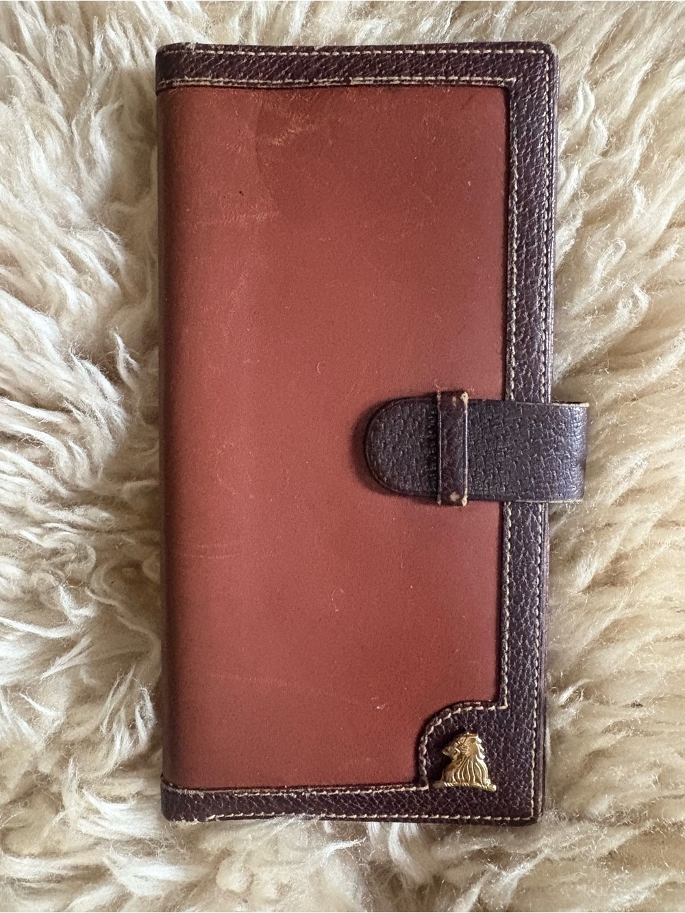 Vintage Mark Cross Brown Leather Wallet